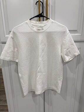 Zara Men's White Short Sleeve Crew Neck Tee